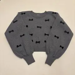 アースミュージックエコロジー　М　ニットセーター　リボン