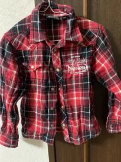 Norton チェック柄長袖シャツ 110 キッズサイズ ネルシャツ おしゃれ☆