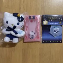 ハローキティ ぬいぐるみ・マルチケース・クリアファイル3点セット