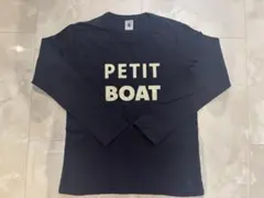 PETIT BATEAU 長袖Tシャツ ネイビー 140cm