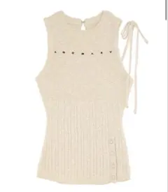 【ANDMARY】Laina Ribbon Tank Ivory アンドマリー andmary Laina ribbon tank ivory - メルカリ