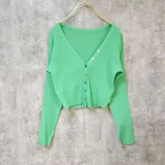 【美品】mystic ミスティック ニットカーディガン ミドル丈 Free