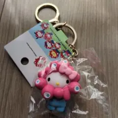 万博　サンリオ　ミャクミャクなりきり立体マスコット　キーホルダー　ハローキティ