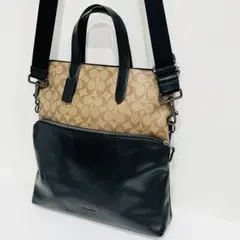 極美品　COACH コーチ　2way 72528 シグネチャー　トートバッグ