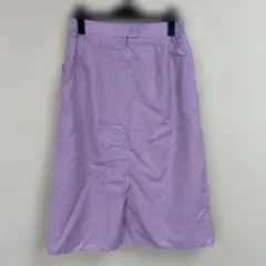 ラベンダー フレアスカート スリット入り　美品　シンプル　きれいめ　上品
