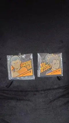 ハイキュー 一番くじ 西谷夕、田中龍之介 ラバーキーホルダー