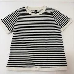 Dazy 半袖 ニット トップス レディース 白 黒 ボーダー