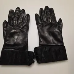 Christian Dior　ディオール　手袋　レディース　ブラック 楽天市場】クリスチャンディオール サドル レザーグローブ