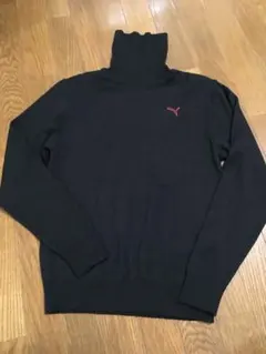 PUMA GOLF プーマゴルフ　ワンポイント タートルネック　黒