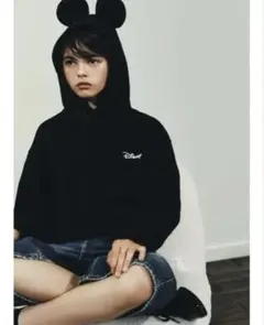 Disney ミッキーマウス耳付きパーカー