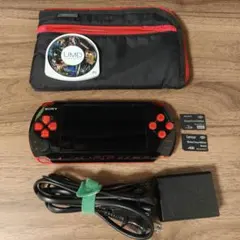 【動作確認済】(電池無し) PSP3000 本体 電源 ケース ソフトおまけ
