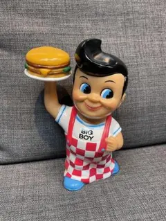 レア】BIGBOY ビッグボーイ ヴィンテージ 貯金箱 陶器製 陶器 置物