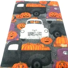 《ハロウィン企画品》 ハンドメイド ブックカバー【文庫本】カボチャトラック