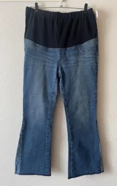 LEPSIM マタニティ　デニム　フレアパンツ