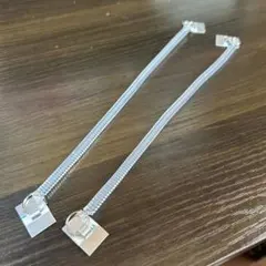 防犯ストラップ 二重環 H型金具付き220mm　2本セット