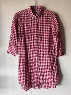 【THE NORTH FACE 】最終値下げ❗️赤と白のチェック 五分袖シャツ