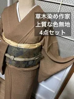 逸品◇未使用!正絹◎極上色無地157.5cm本草木染「瑞寶」一つ紋(抱き茗荷) 2025年最新】着物 瑞寶の人気アイテム - メルカリ