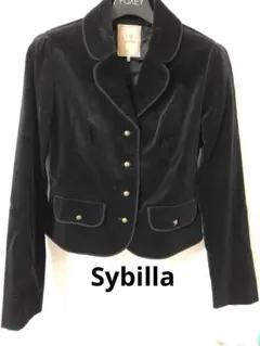 Sybilla シビラ 未使用♪ ベロア ジャケット 黒　サイズM