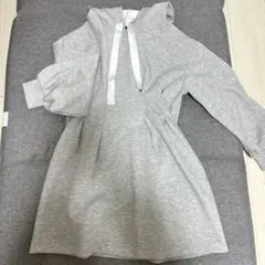 one way ワンウェイ スウェットミニワンピース グレー