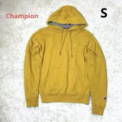 【レアデザイン】Champion リバースウィーブ フード刺繡ロゴ パーカー