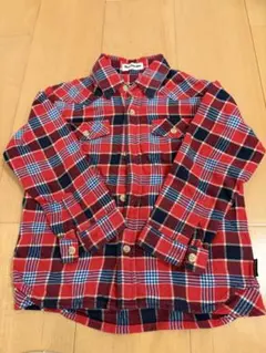 ムージョンジョン チェックシャツ　110㎝