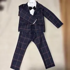 キッズ　男の子スーツ　シャツセットアップ120