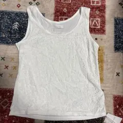 CECIL McBEE ホワイト レースタンクトップ