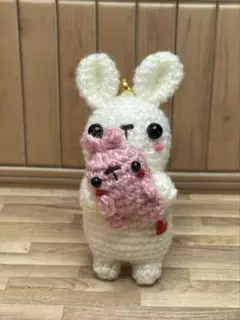 ❁*!様 ぬいぐるみ大好き♡うさぎちゃんストラップ