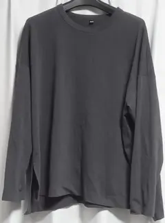 UNIQLO 長袖Tシャツ XXLサイズ ダークグレー ユニクロ 長袖カットソー