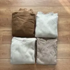 レディース冬物４点まとめ売り　ニット　パーカー　M.フリーサイズ