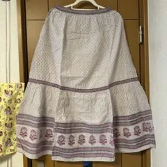 コットン ギャザースカート