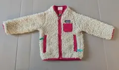 Patagonia フリースアウター クリーム色/ピンク