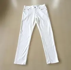 UNIQLO ホワイト ストレートデニム裏起毛S