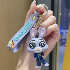 大人気❣️Disney ズートピア キーホルダー 6点セット ストラップ 大人気❣️ズートピア ジュディ・ホップス キーホルダー ストラップ