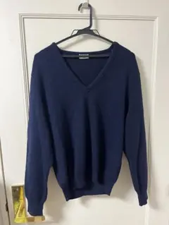 SAINT JAMES 세인트 제임스 Vネックニット ネイビー 96