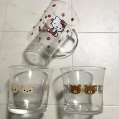 ハローキティ　リラックマ コリラックマ グラス