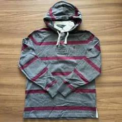 ラルフローレン　メンズ　フード付き　ラガーシャツ　ボーダー　Mサイズ　国内正規品