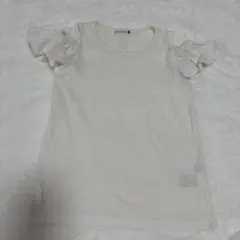 branshes フリル袖 ホワイト Tシャツ 130cm