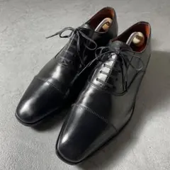 【極美品】スコッチグレイン ストレートチップ 24.5㎝ 黒 本革 スコッチグレイン黒 24.5cmストレートチップ - メルカリ