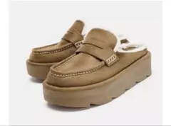 ZARA プラットフォームミュールローファー