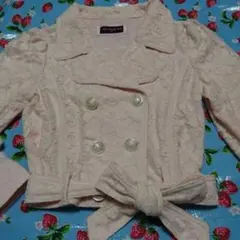 最終お値下げメゾピアノの総レースジャケット