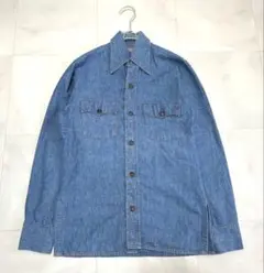 LEVI'S リーバイス 推定70s アメリカ製 デニム ウエスタン 長袖シャツ