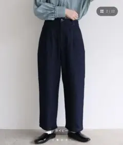 かぐれ kagure デニムボリュームパンツ ジーンズ インディゴ - メルカリ