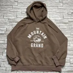 USA古着 スウェットパーカー The Mountainカジノホテル 企業ロゴ