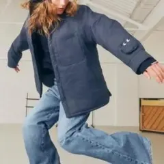 ユニクロ×アニヤハインドマーチ/24AW/パフテックシャツジャケット/ネイビー