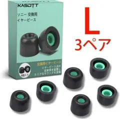 KASOTT L 3ペア ソニー イヤーピース イヤーチップ イヤーキャップ