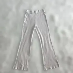 【大人気】ミューズ　ドゥーズィエムクラス　フレアパンツ　リブニット　38（M）のサムネイル