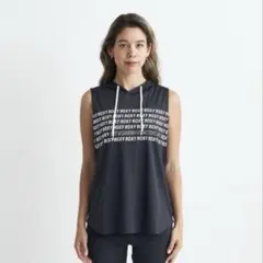 新品タグ付き　ヨガ　ズンバ ロキシー　フード　タンクトップ 速乾 UVカット