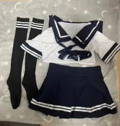 コスプレ衣装セット（セーラー服、チェック柄、トナカイ）3点セット