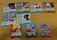 ワンピースカード　赤青エース　デッキパーツ